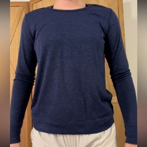 Navy blue Lululemon workout shirt size 10